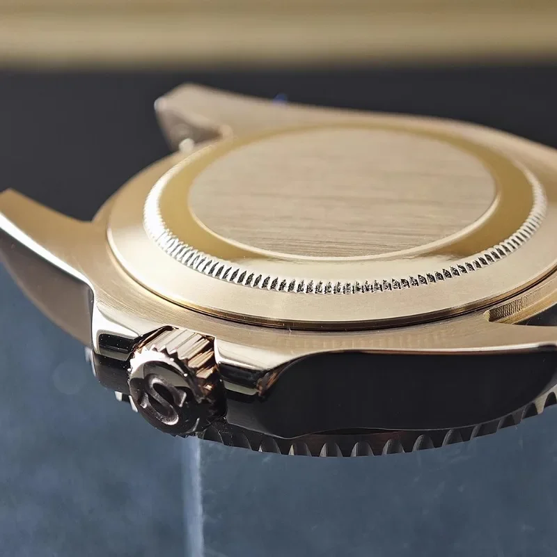 40,5 mm NH35-Uhrengehäuse, Edelstahl, Saphirglas, mechanisch, mit internem Schatten, geeignet für NH36-Uhrwerk, Montagezubehör