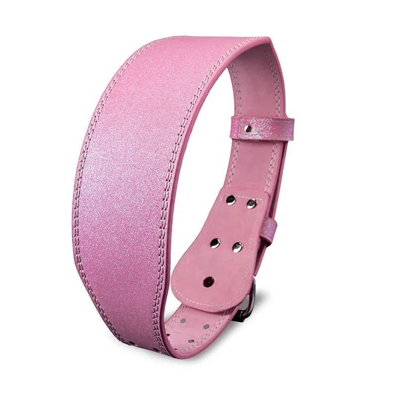 Fitness Power lifting Belt PU Leather Sparkling Pink Glitter Weightlifting Belt