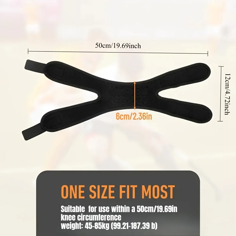 1PCS Patella Knee Straps, Knee Stabilizer Strap with Patella Compression & Adjustable Straps, for Maximum Comfort