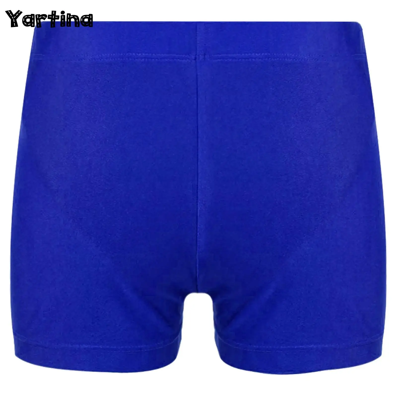 Kids Boys Elastic Waistband Shorts for Ballet Dancing Gymnastics Shorts Pants Workout Training Competition for Ballet Fitness