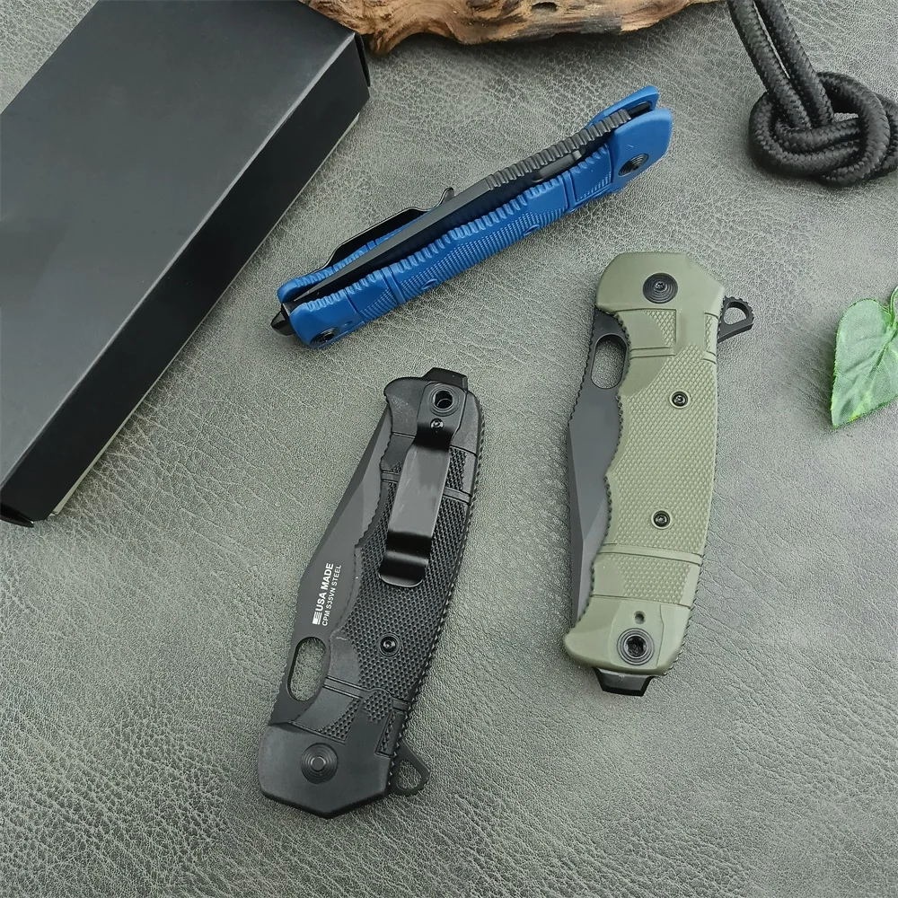 SEAL XR Secure Folder 8Cr13Mov Sharp Edge with Thumb Hole, One-handed Opening Tactical Outdoor Fishing Survival Pocket EDC Tools