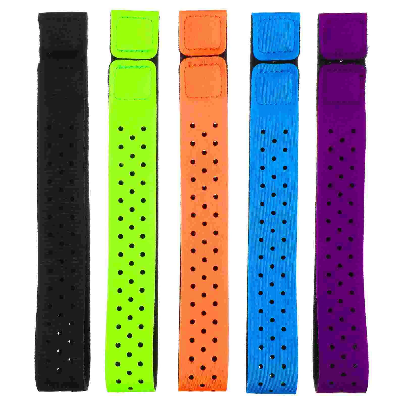 

5 Pcs Running Heart Rate Monitor Armband Replacement Strap Device Straps Adjustable Fitness