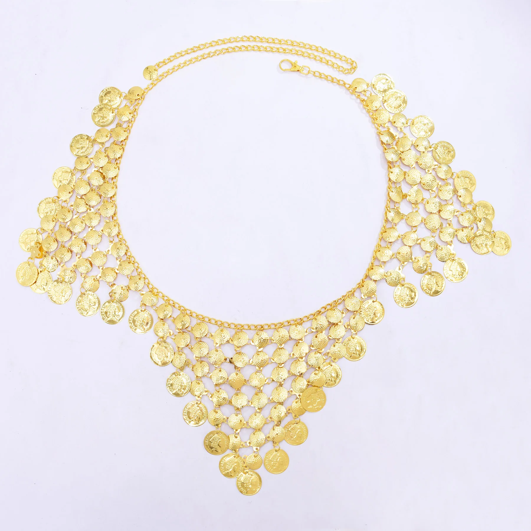 Trendy Luxury Gold Coin Pendan - Ethnic Fashion Co In 评论和价格