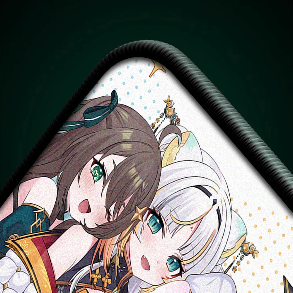 Anime Mousepad 45*40cm Office Desk Mat Cute Non-Slip Mouse Pad Balance High Elastic Non-slip Bottom Mouse Mat Kawaii Table Mat