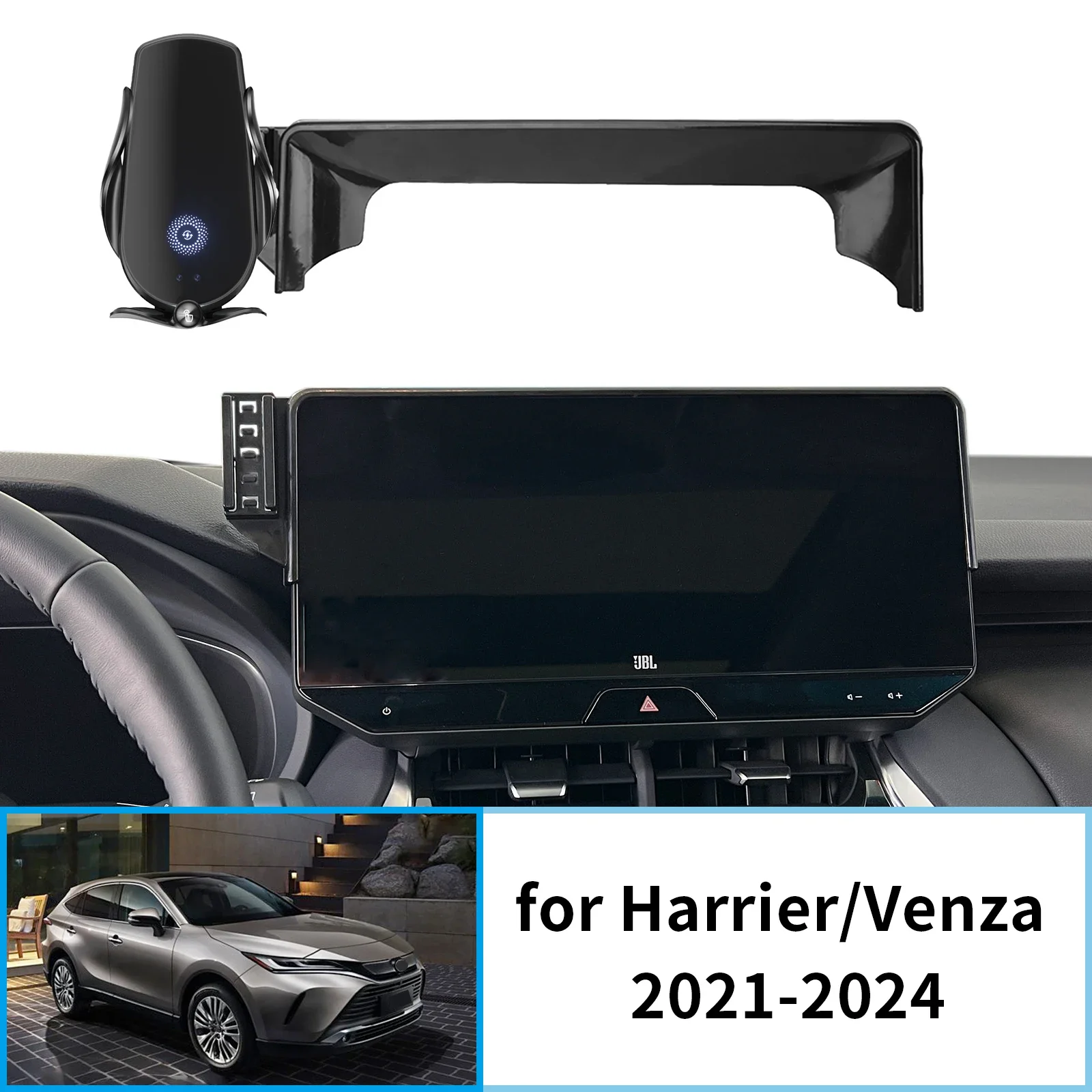

Car Phone Holder for Toyota Harrier Venza 2021-2024 XU80 Screen Navigation GPS Bracket Accessories Base