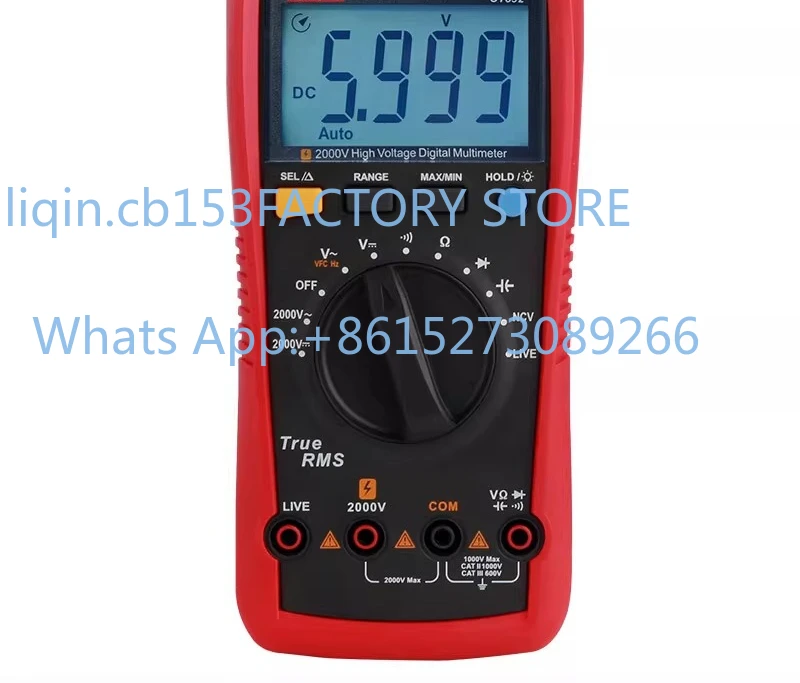 

Mine high voltage 2000V digital multimeter UT892 AC and DC 2000V photovoltaic multimeter