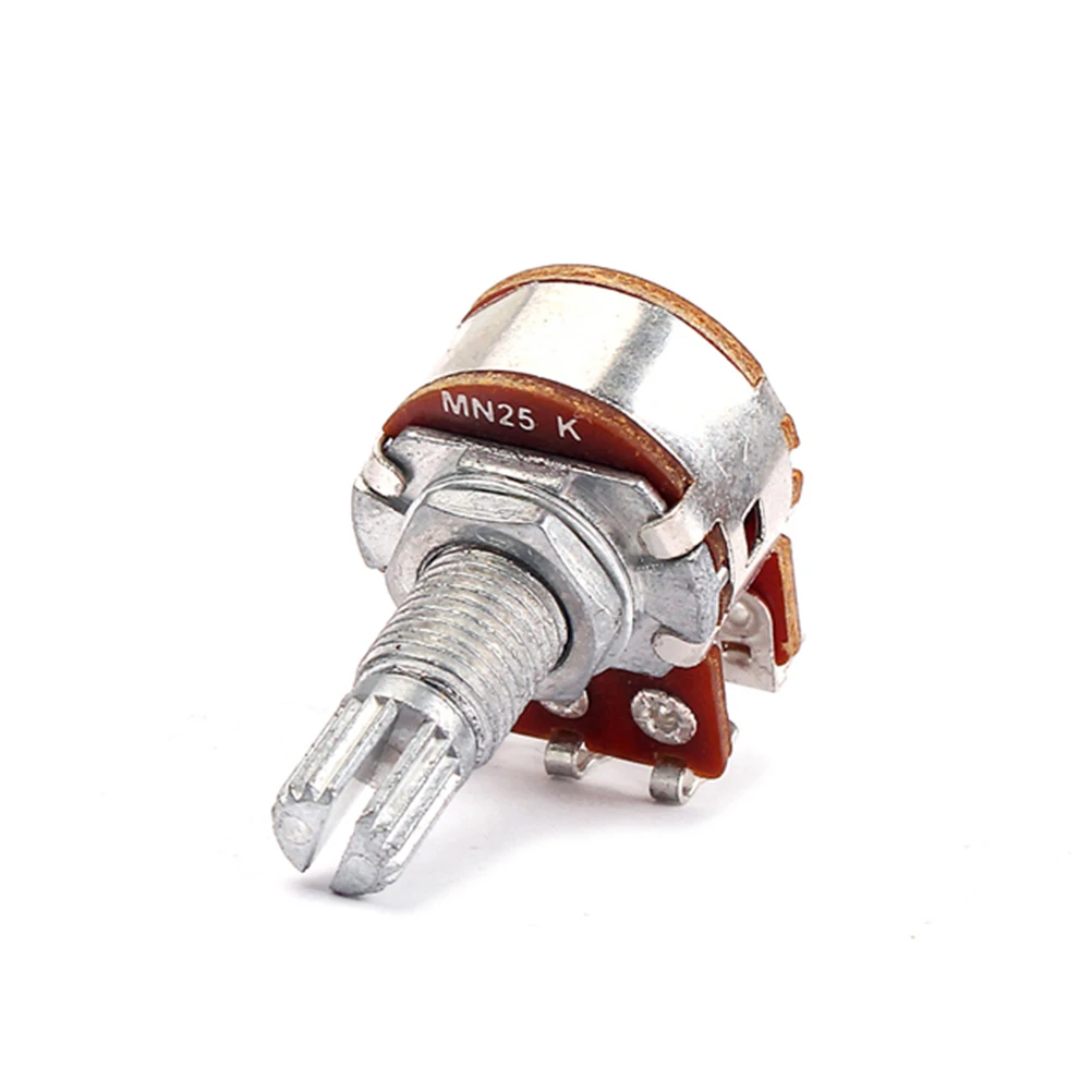 Mn25k Guitar Amp Potentiometer Split Shaft Linear Taper Rotary Potentiometer Volume Balance Blend Control Pot Mn25k Solder Lugs