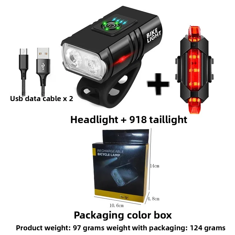 

Bicycle LED Headlight T6S USB Rechargeable Torch Cycling Front Lamp High Beam Accessories Light Bicycle Bicycle Accessories