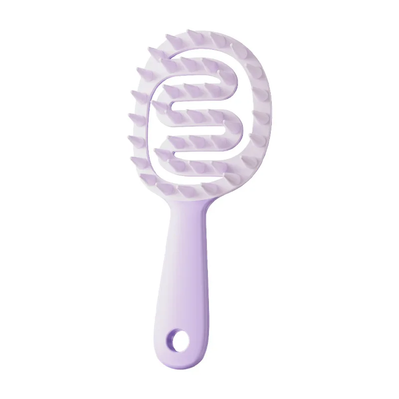 

Soft Rubber Massage Comb Meridian Massage Clean Scalp Shampoo Comb Shampoo Brush
