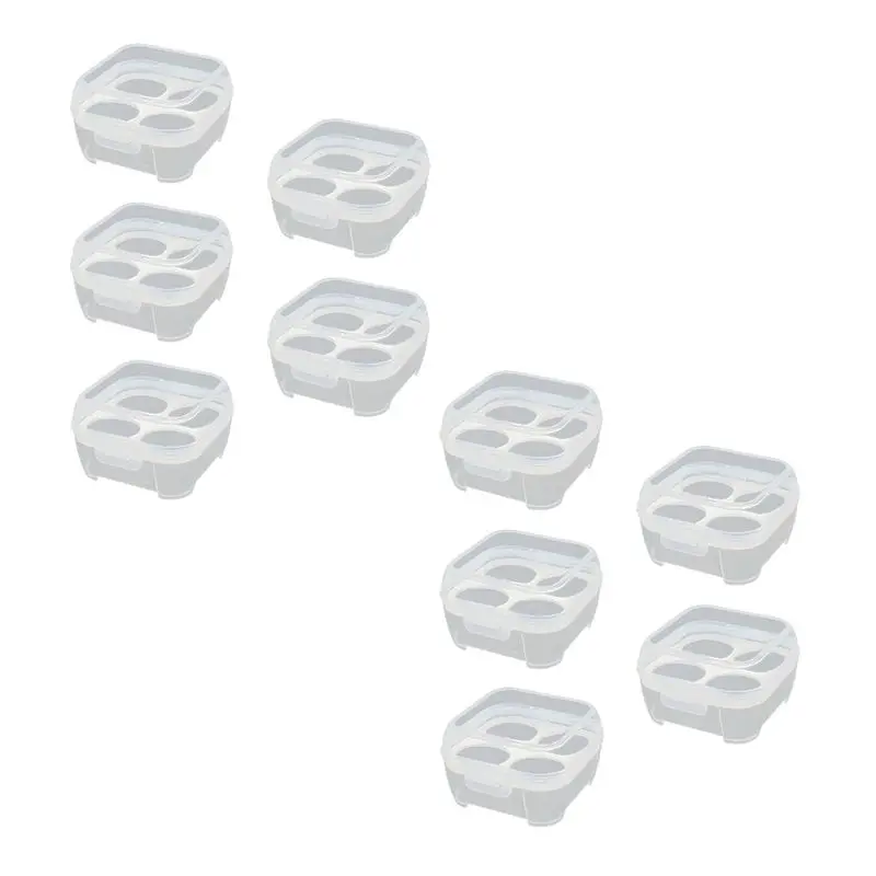 

ABBY-Outdoor Shockproof Egg Box Storage Box Portable Camping Shatterproof Egg Tray Household Plastic Protective Box