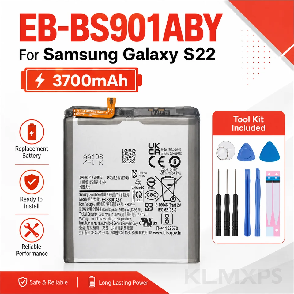 Batería de repuesto para Samsung Galaxy S22 S23 S24 S25 Plus Ultra FE Edge, compatible con EB-BS928ABY EB-BS731AB 4