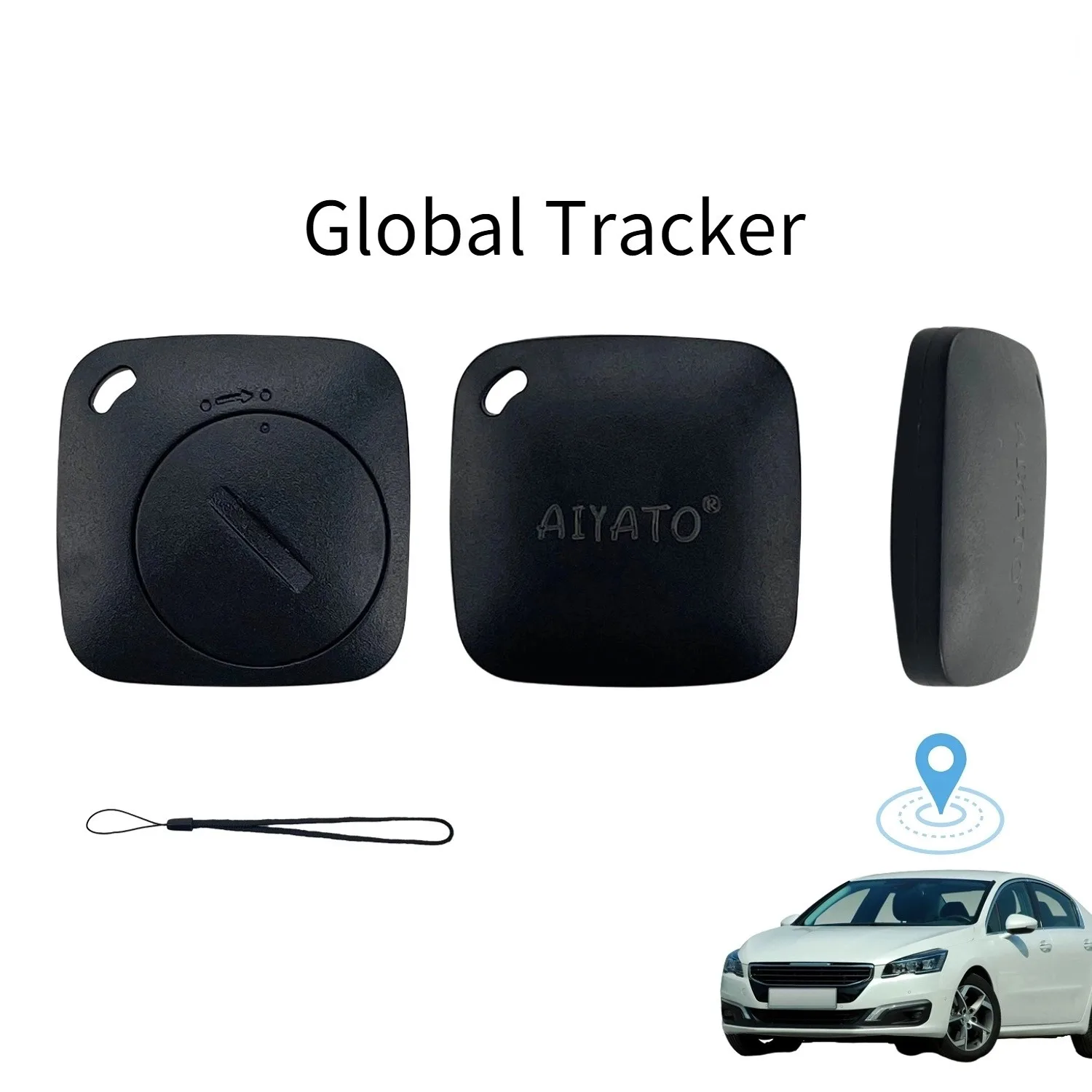 يعمل جهاز المقتفي الذكي مع Apple Find My APP Pet Kids Luggage Key Tracking Global Accurate Positioning Bluetooth Tag Tracker