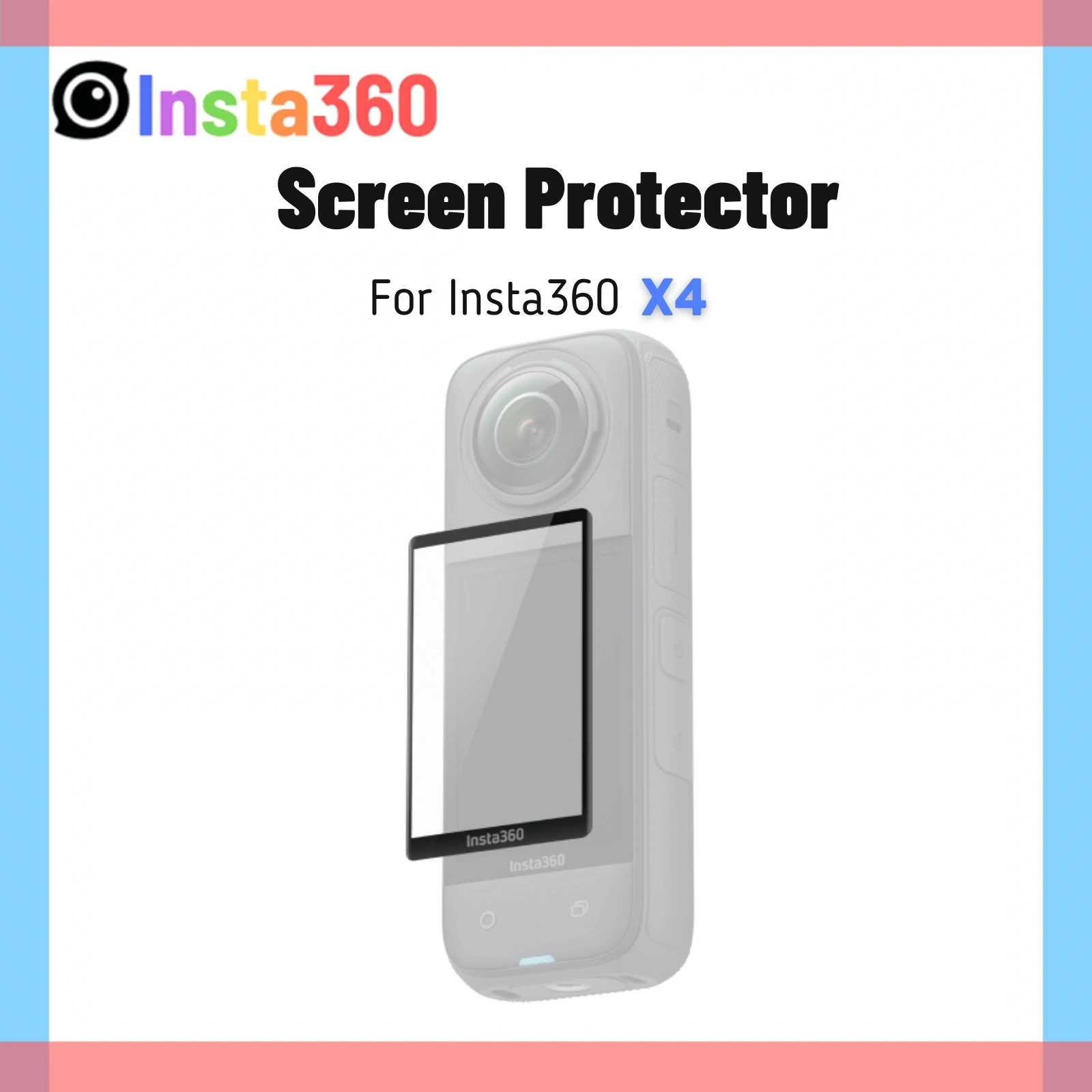 INSTA360 X4 Screen Protector Tempered Glass Film Protective Coverage HD Curved For Insta 360 X4 Camera Original Accessory