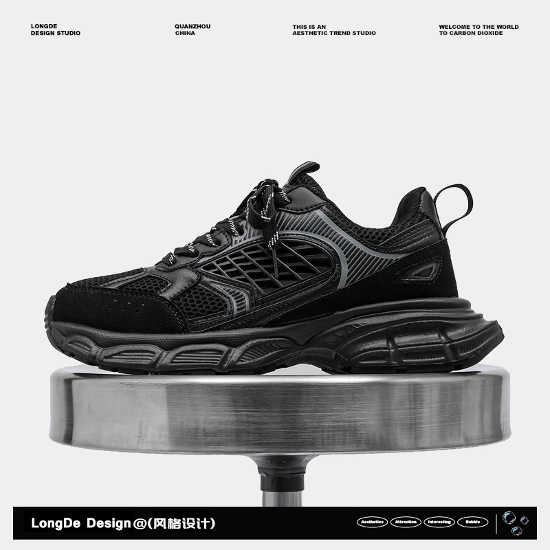 

Men's Shoes Breathable All-match Mesh Shoes Casual Sports Trendy Shoes Men's All-match Wear-resistant Running Shoes for Men