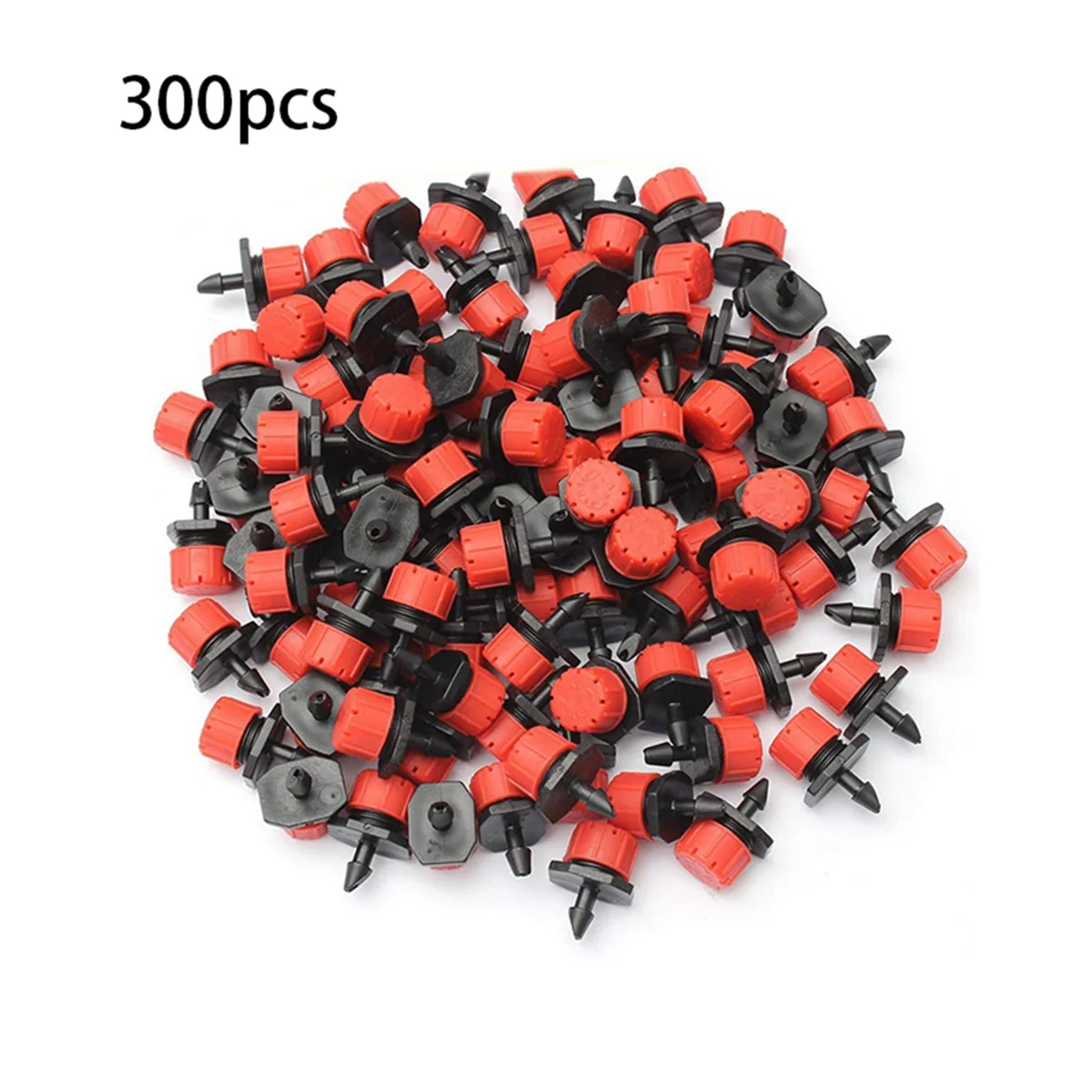 300PCS Garden Eight-Hole Adjustable Flow Drippers, Garden Irrigation Nozzles, Courtyard Greenhouse Watering Nozzles