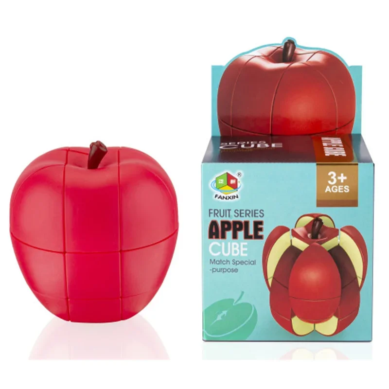 FanXin Creative Fruit Magic Cube Banana Apple Lemon Orange Pear Peach Early Learning Magic Cube Children's Gifts