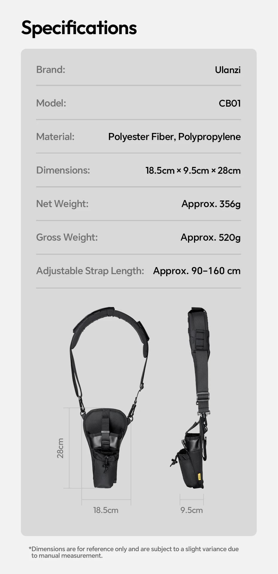 Ulanzi CB01 Kamera-Gimbal-Holster für DJI RS 3 Mini / RS 3 / RS 4 Mini / RS 4 Pro Langlebiges Kamera-Gimbal-Holster für Fotografie – Detail 13