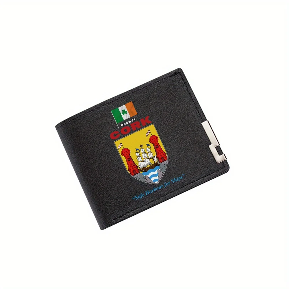 

Ирландский флаг, корабль, груст, венчики, волнистый, баннер, мужской кошелек с принтом, простой современный стильный деловой кошелек для отца, бойфренда Криса