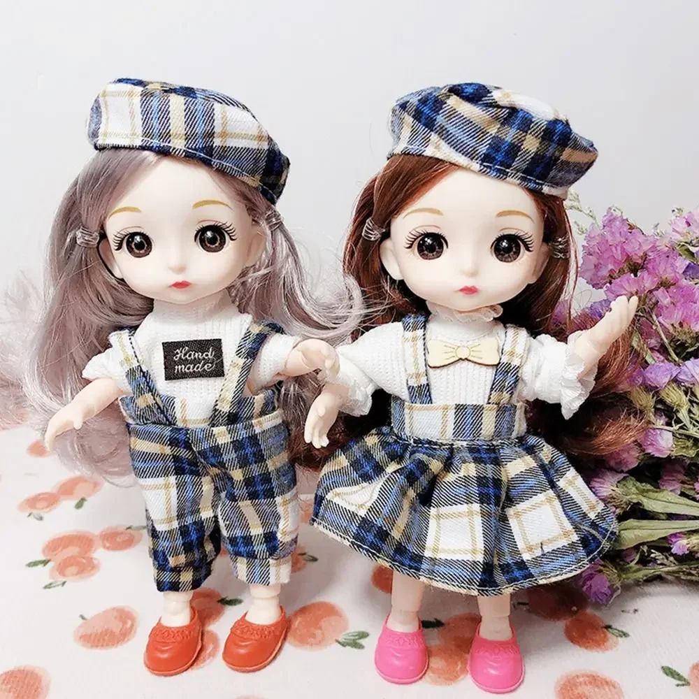 16~17cm Doll Clothes High-end Dress Up Doll Rompers T-shirt Hat For 1/12 BJD Doll Clothes Skirt Suit DIY Girls Toys Accessories - view 4