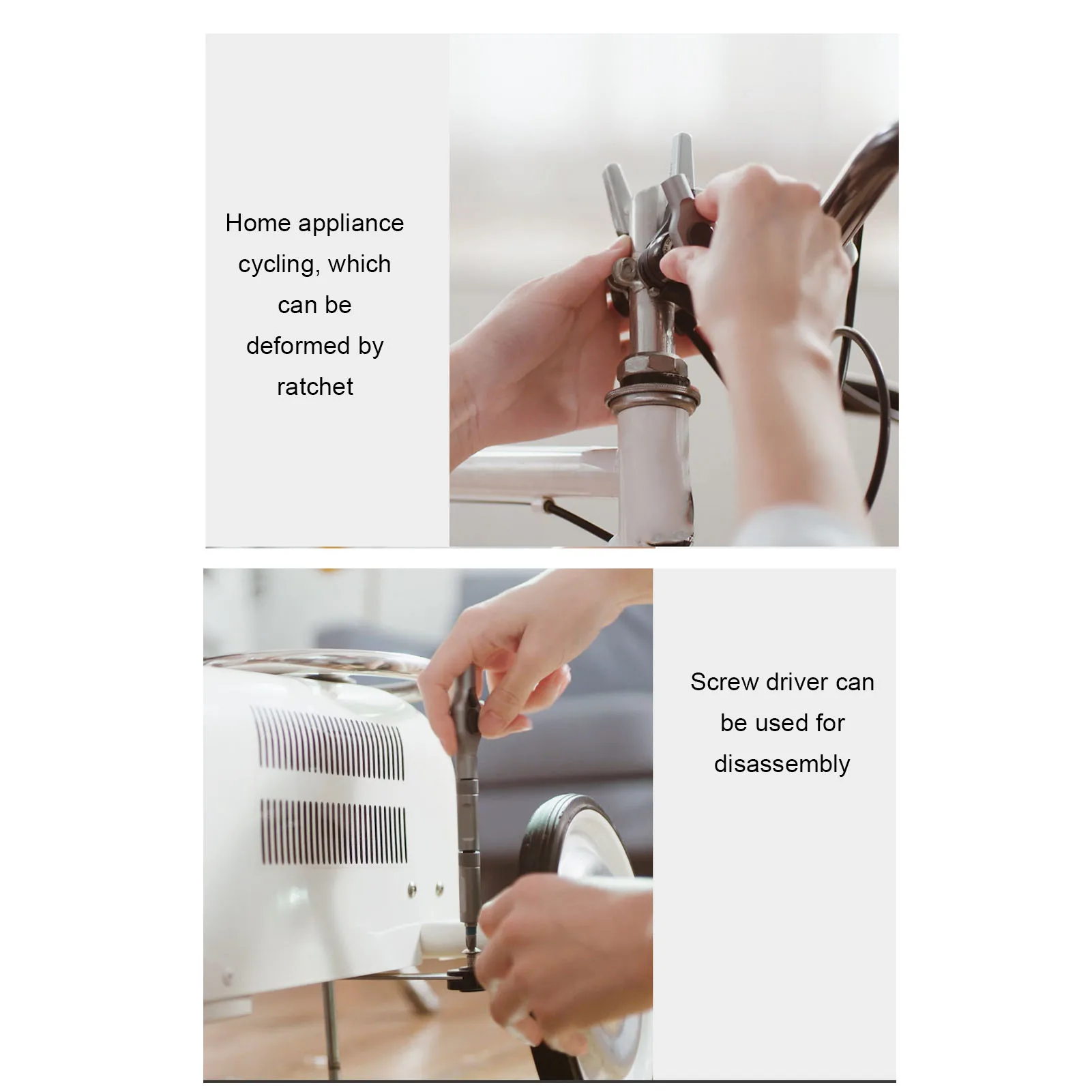 Ratchet Screw Driver Bit Set Magnetic Screw Driver Bit 24 in 1 Magnetic Furniture Computer Repair Tool with Detachable Handle