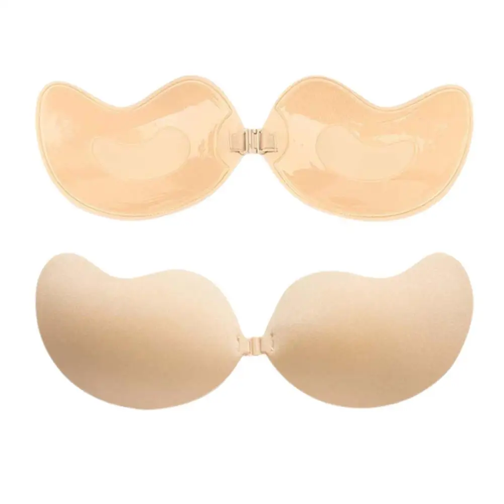 Reusable Silicone Bra Breast Patch Chest Patch Pasties Stickers Push Up Boobs Invisible Bra Strapless Underwear Silicone Bra