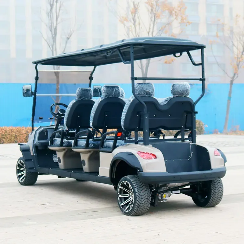 Custom Off Road Street Legal 48V 72V Lithium Battery Karts Car Buggy 4 6 Seater carrito de Metal Electric Golf Cart