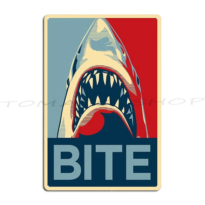 Bite Metal Signs Classic Cinema Create Retro Character Tin Sign Poster