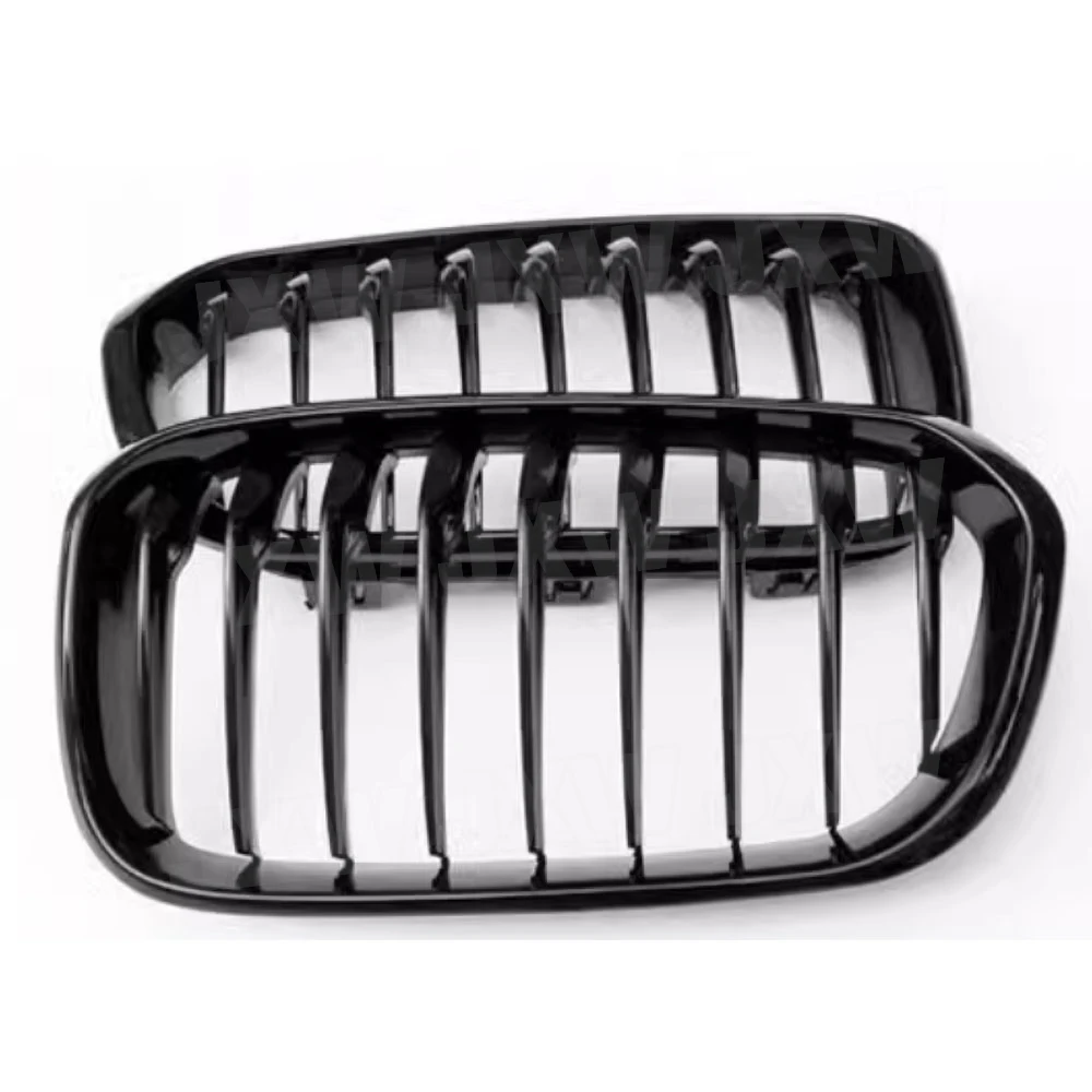 ABS Carbon Look Front Bumper Grill Mesh Grills Body Kits for BMW 1 Serise F20 F21 2015-2018 Car Accessories Front Bumper Grill