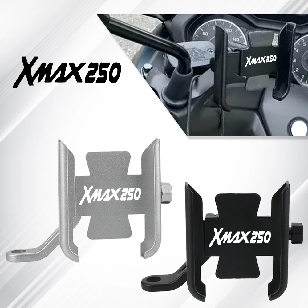 Motorcycle Accessories Handlebar Mobile Phone Holder GPS Stand Bracket For YAMAHA XMAX 250 XMAX250 X-MAX 250 2006-2024 2023 2022