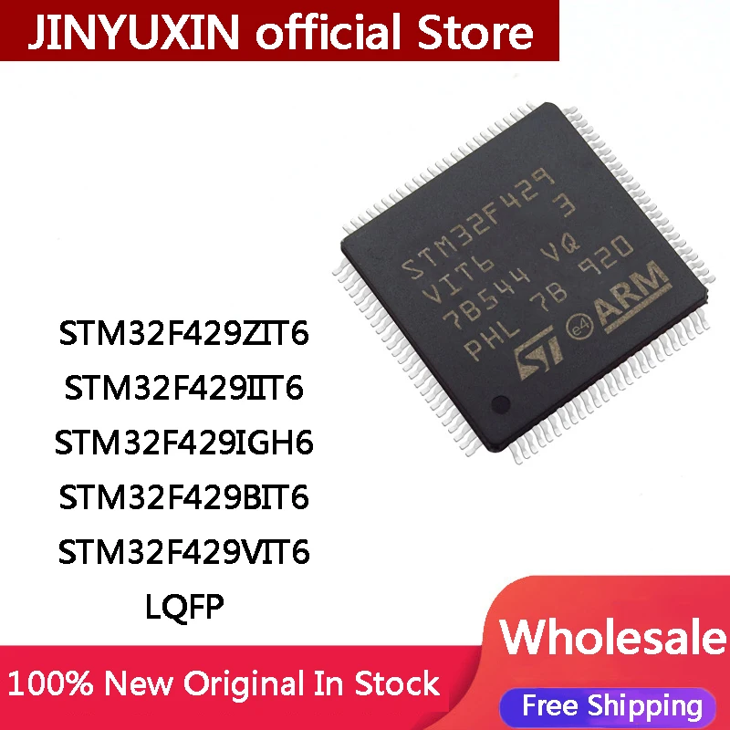 

STM32F429ZIT6 STM32F429IIT6 STM32F429IGH6 STM32F429BIT6 STM32F429VIT6 STM32F429 LQFP IC Chip In Stock Wholesale