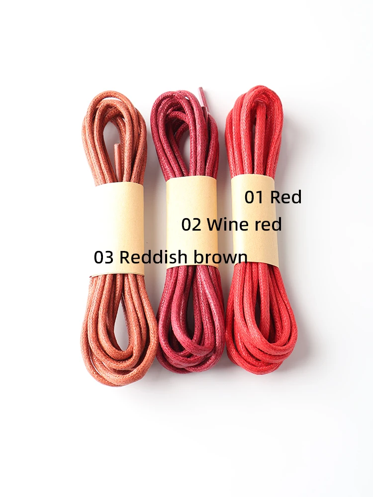 1Pair Round 3.5mm 100%cotton Long boots for women colorful shoelaces bright laces for Canvas timberland boot shoe accessories