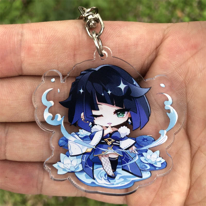 LLavero de Anime Genshin Impact Kamisato Ayato Ye Lan Yae Miko, accesorios, colgante de Kaedehara Kazuha, insignia de utilería de dibujos animados