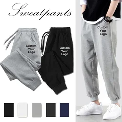 Pantalones de chándal sueltos para hombres y mujeres, pantalones deportivos con cordón y bolsillo, personalizados con su logotipo, moda para adultos