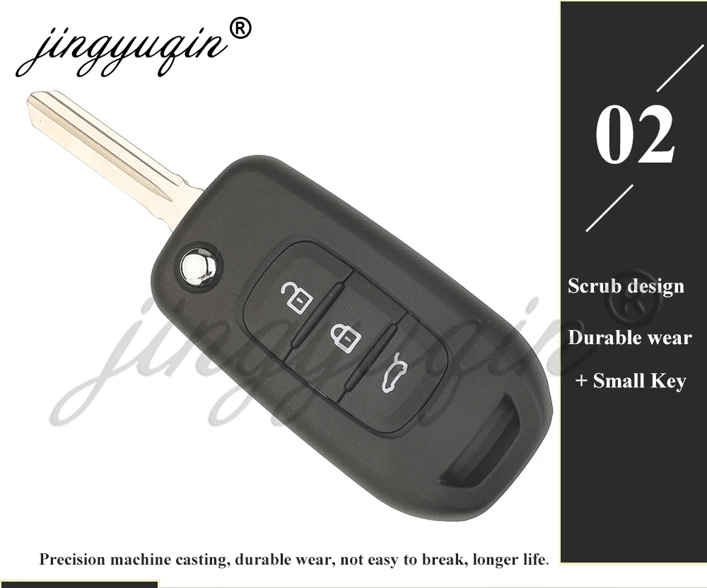 Verbesserte Modifizierte Klappbare Autoschlüssel-Hülle für Renault Symbol Trafic Clio 4 Twingo Dacia Logan Sandero Dokker Duster VIVARO – Detail 7