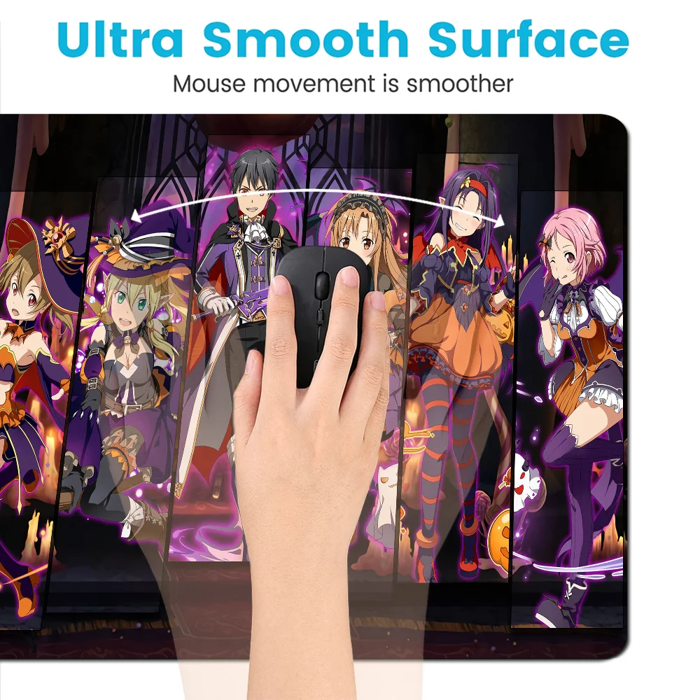 Sword Art Online Mousepad New Rubber Mouse Durable Desktop Mousepad Size For Game Keyboard Pad For Gamer