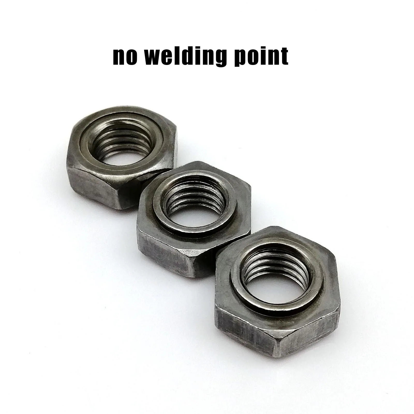 2/5/10/20pcs M3 M4 M5 M6 M8 M10 M12 M14 M16 Carbon Steel Hexagon Hex Stud Spot Solder Point Welding Nut