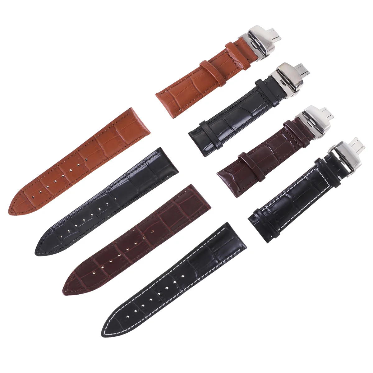 

22Mm Cowhide Comfortable B Straps for Women Wooden Strap Cowhide Strap For Watch Replacement Watch Accessories