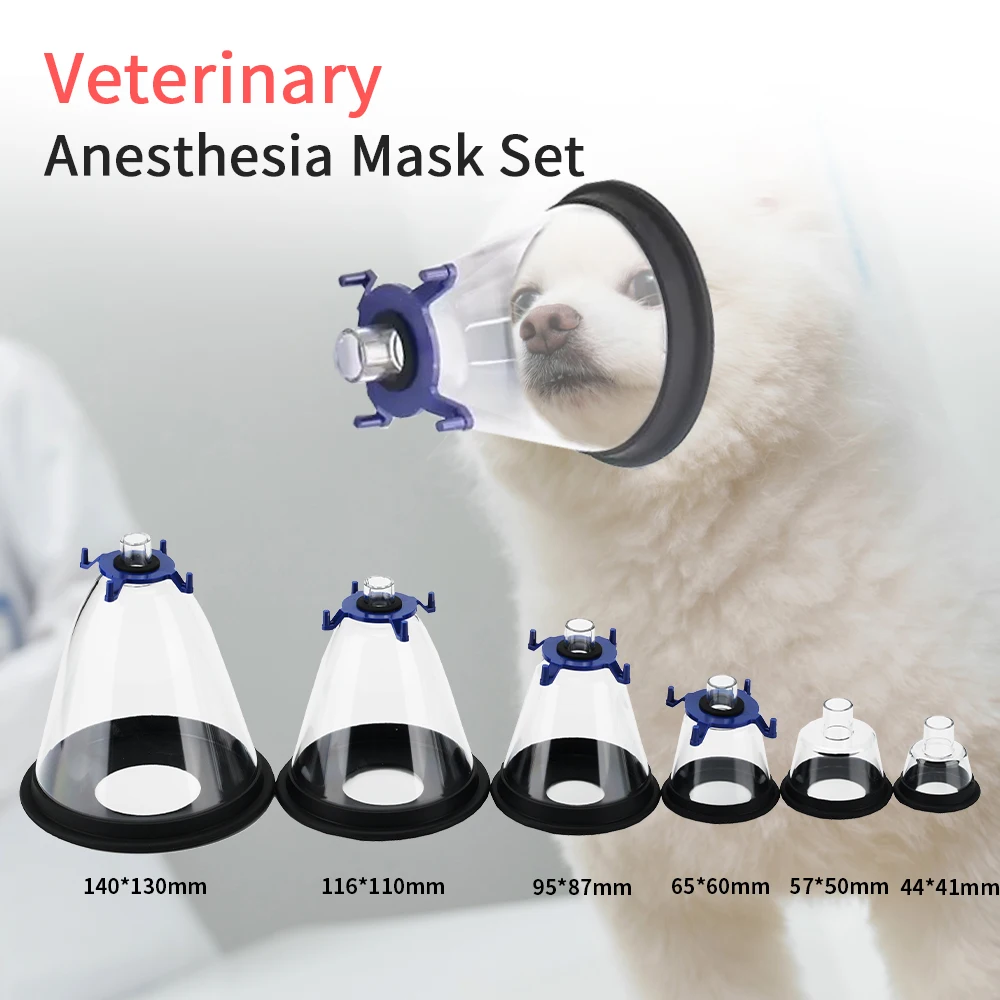 

Enlarge Animal Surgical Mask Pet Anesthesia Mask Dogs Cats Transparency Manual Resuscitator Veterinary Anesthesia Oxygen Mask