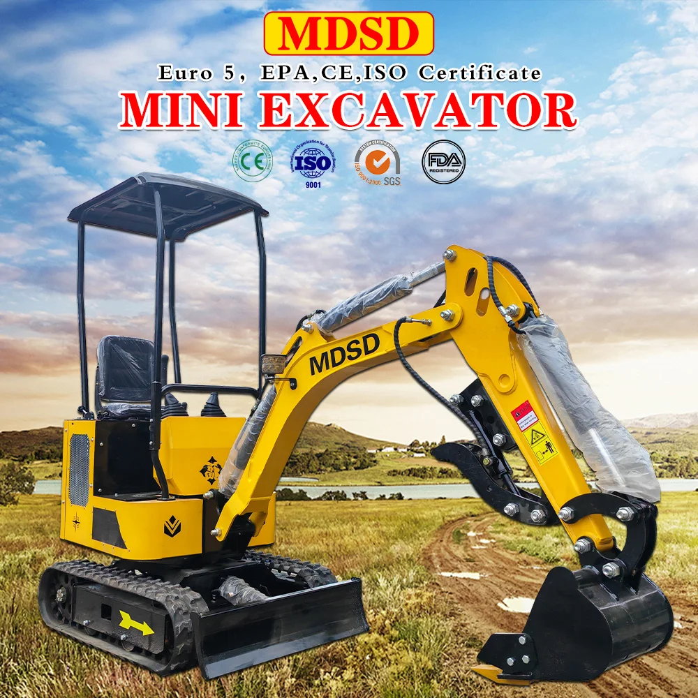 Miniexcavadora personalizada de construcción de 2,5 toneladas para motor Kubota, excavadora pequeña hidráulica de entrega rápida CE, envío gratis
