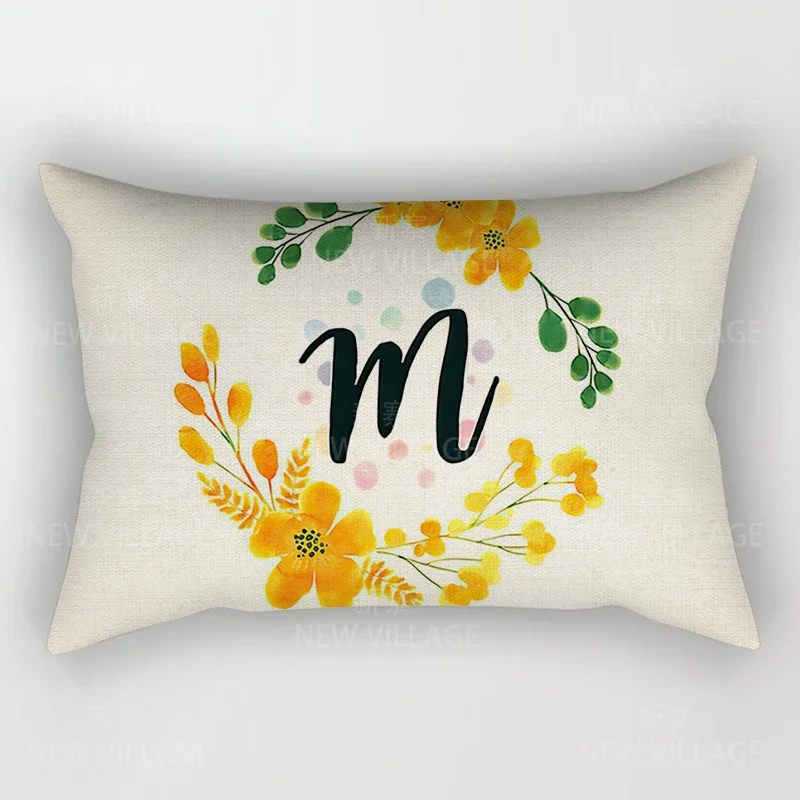 Home Decor 26 Letter Alphabet Pillowcase autumn decoration pillow cushion cover decorations throw pillow covers30*50 40x60 50*70