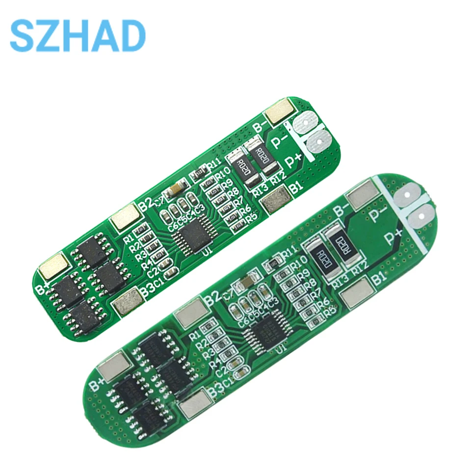 4 Series Ternary 14.8V 18650 Lithium Polymer Battery Protection Board 16.8V Anti-overcharge Overdischarge 12A Current Limit