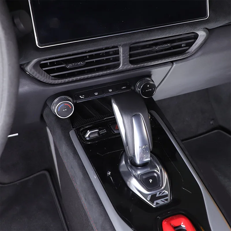 

Для Lotus EMIRA 2021-2023 рамка центрального управления воздуховыпускным отверстием, декоративная рамка среднего воздуховыпускного отверстия кондиционера, настоящее углеродное стекло