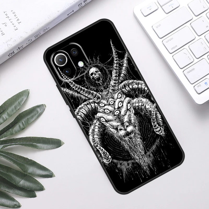 Diabo satanás caso para poco f5 x3 x5 pro f3 f4 gt m5s c40 capa traseira para xiaomi 13 12 lite 11t 12t pro 12x