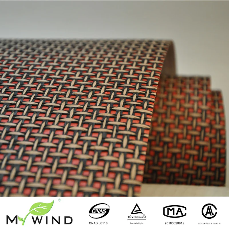 Mywind-tecelagem Red Foil fundo parede cobertura, papel bege, papel de parede especial para luxo Home Decor