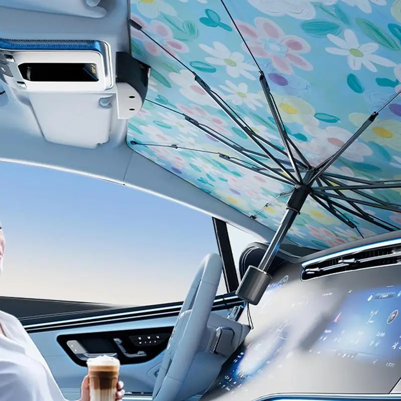 Car Windscreen Sun Shade Car Windshield Cover Heat Insulation Automotive Sun Protector Accessories For Outdoor Road Trip Daily