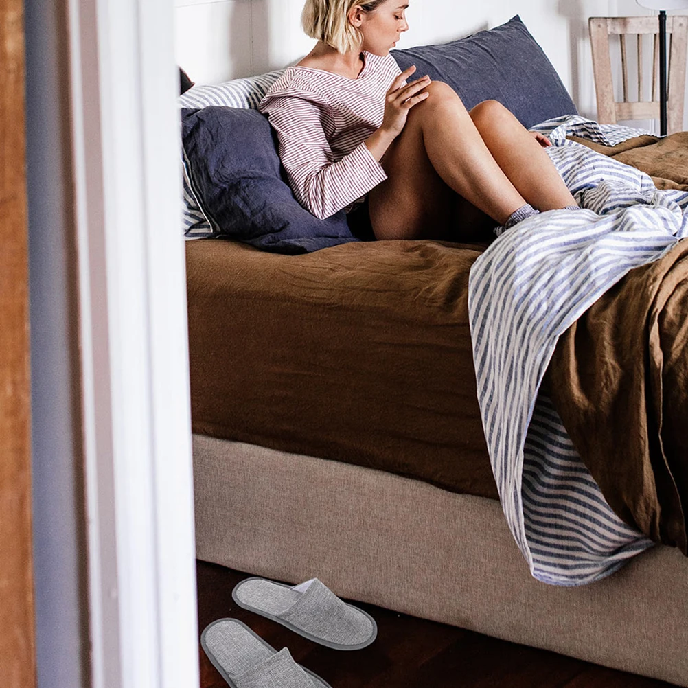 

6pcs Foldable Slippers Portable Travel Slippers For Women Men Reusable Universal Hotel Guest Shoes Spa Outdoor Use