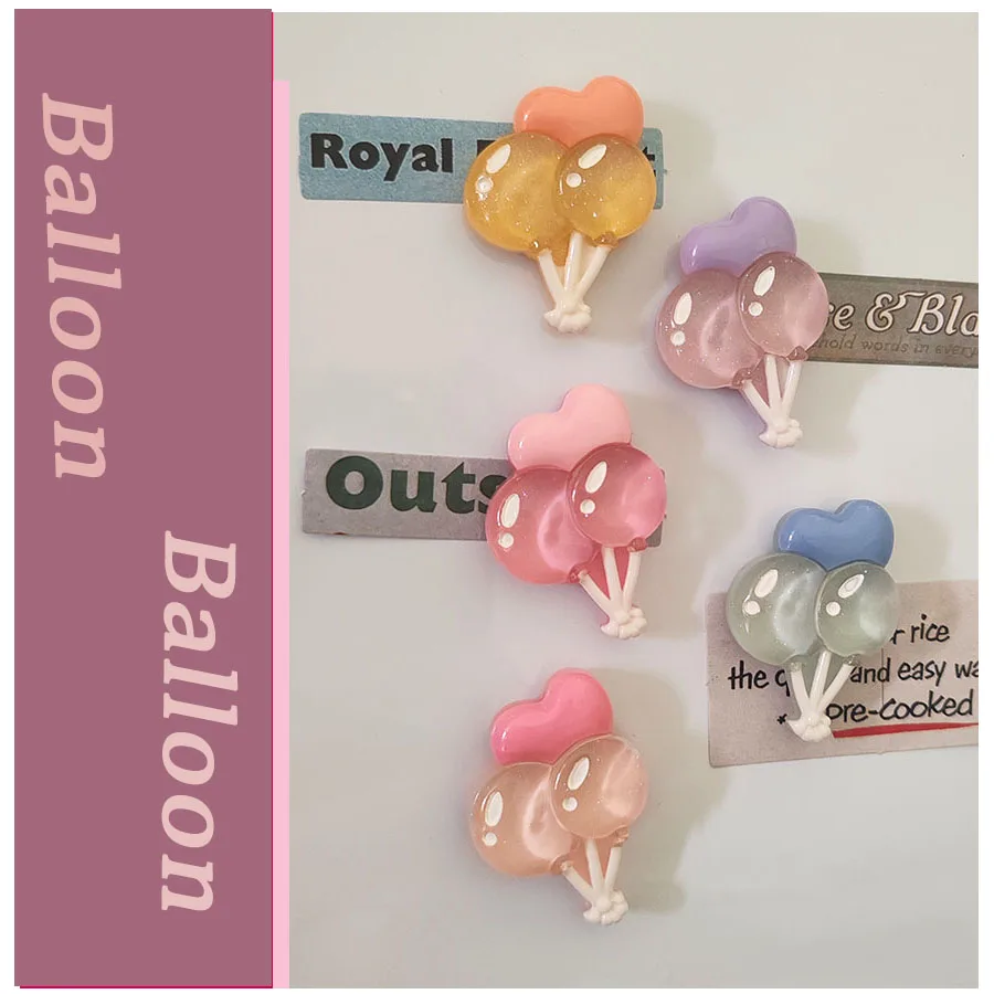 

5pcs Personalized and Fun Balloon Refrigerator Magnets Cute Creative Fridge Photo Message Magnet Decorative