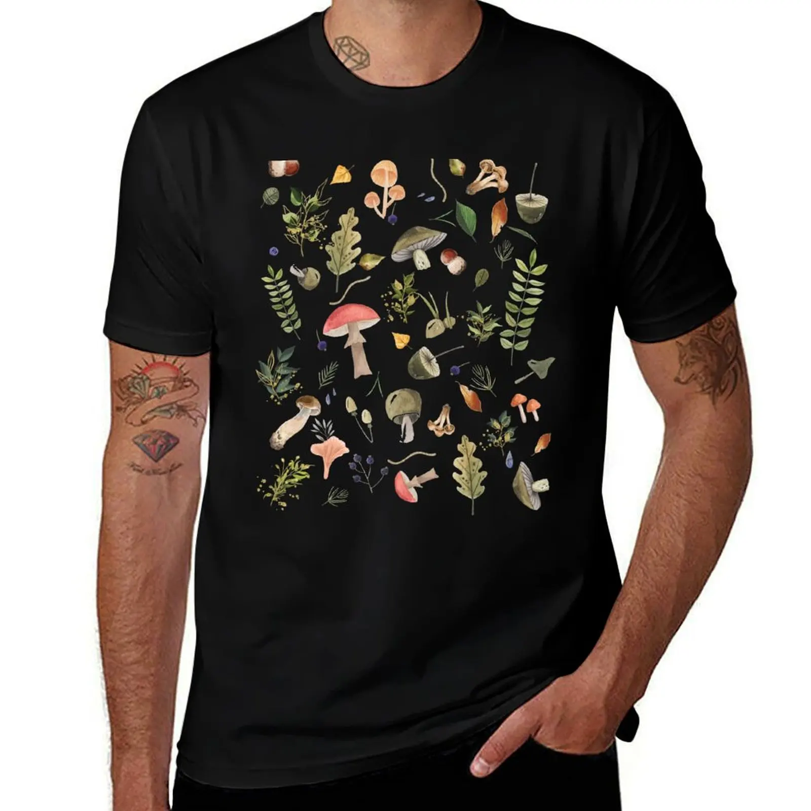 

Goblincore Mushroom Cottage Core Cottagecore Aesthetic T-Shirt plain oversized custom t shirt tees plain black t shirts men