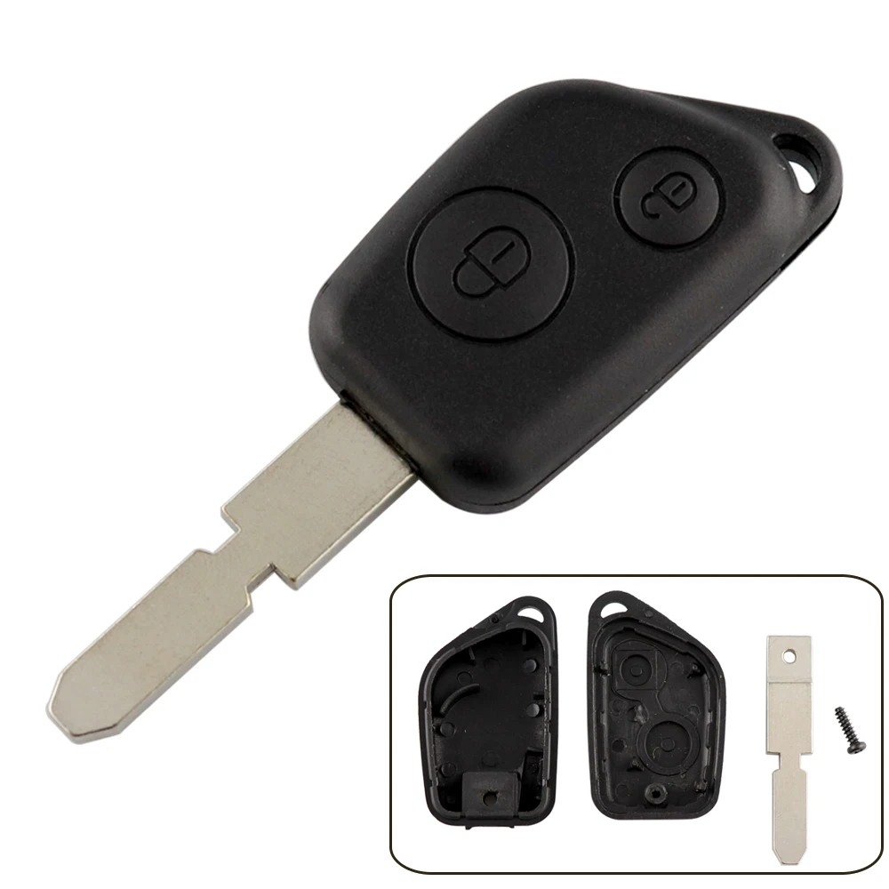 YIQIXIN Remote Car Key Shell per Citroen Elysee Saxo Xsara Picasso Berlingo per Peugeot 106 206 306 205 2 pulsanti con lama 406