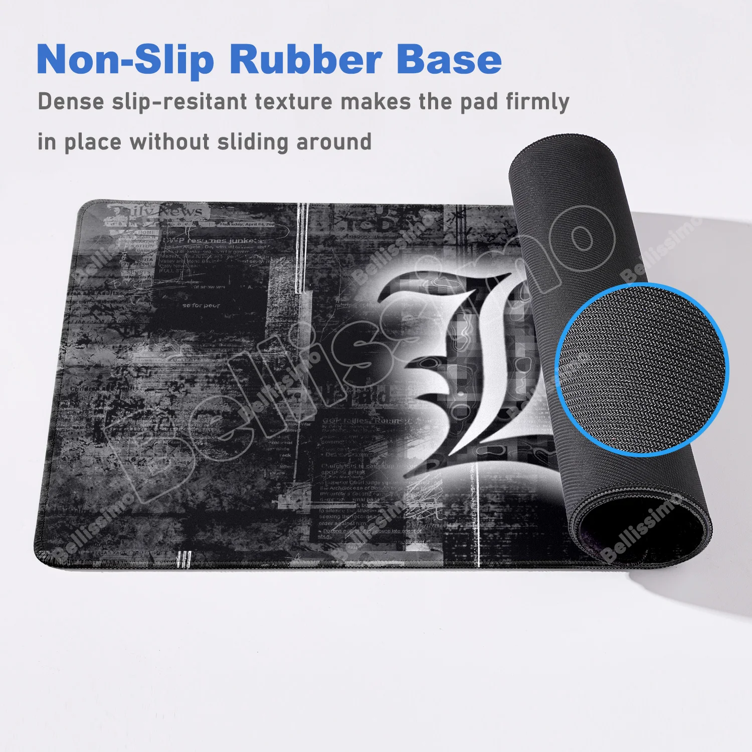 Anime Death Note Mousepad HD Printing Computer Gamers Locking Lock Edge Mouse Pad XXL Keyboard PC Accessory Decoration Desk Pad